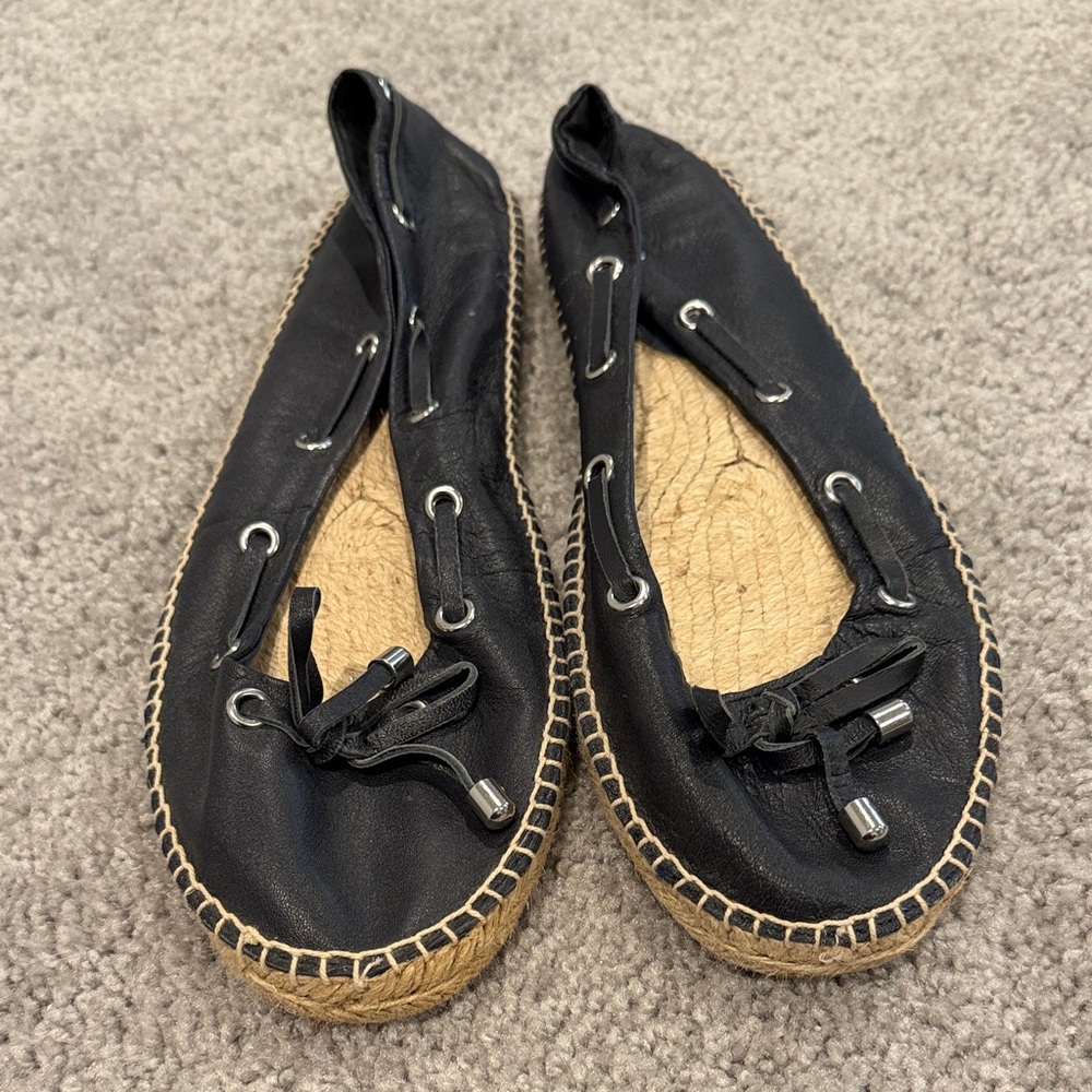 Lauren Ralph Lauren Black Espadrille Flats